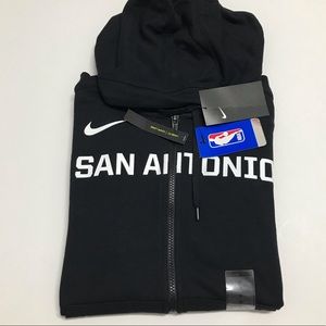 Nike NBA San Antonio Spurs Full Zip Hoodie City Edition Loose Fit Basketball